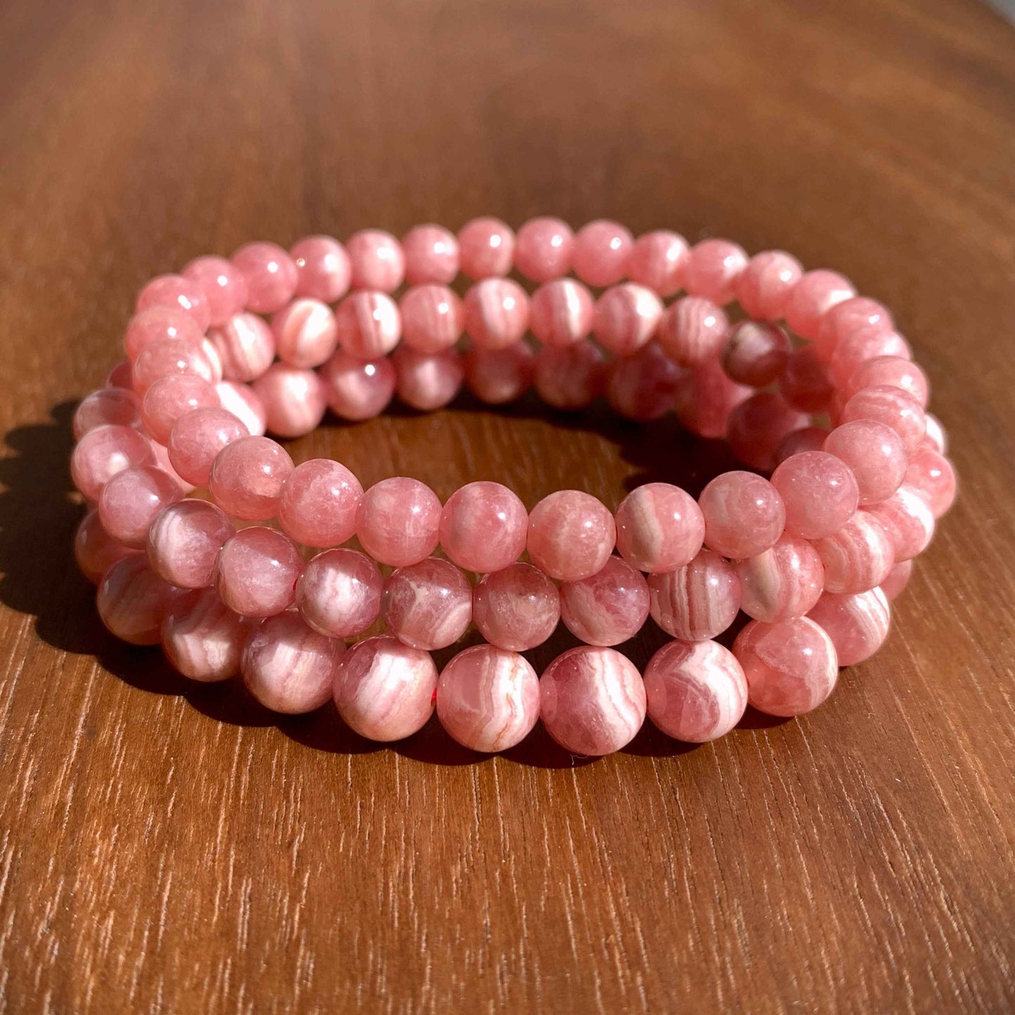 High Quality Rhodochrosite Bracelet in 6MM