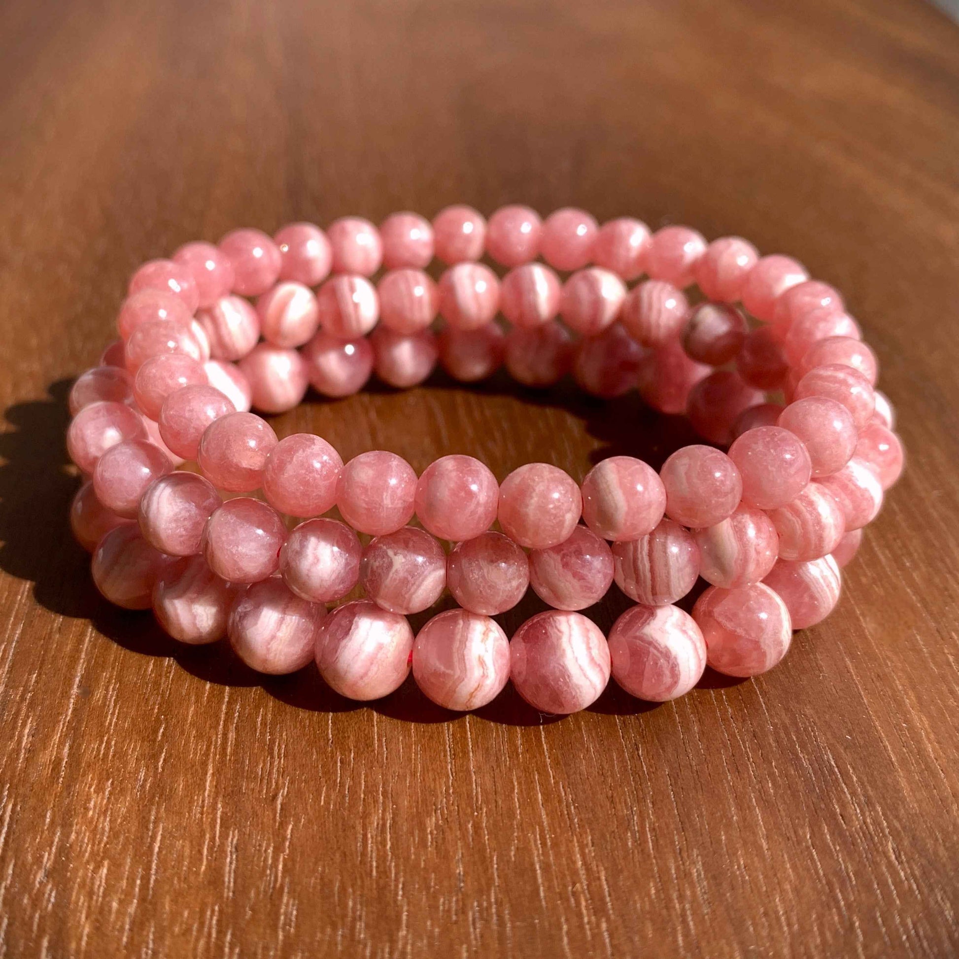 High Quality Rhodochrosite Bracelet in 6MM