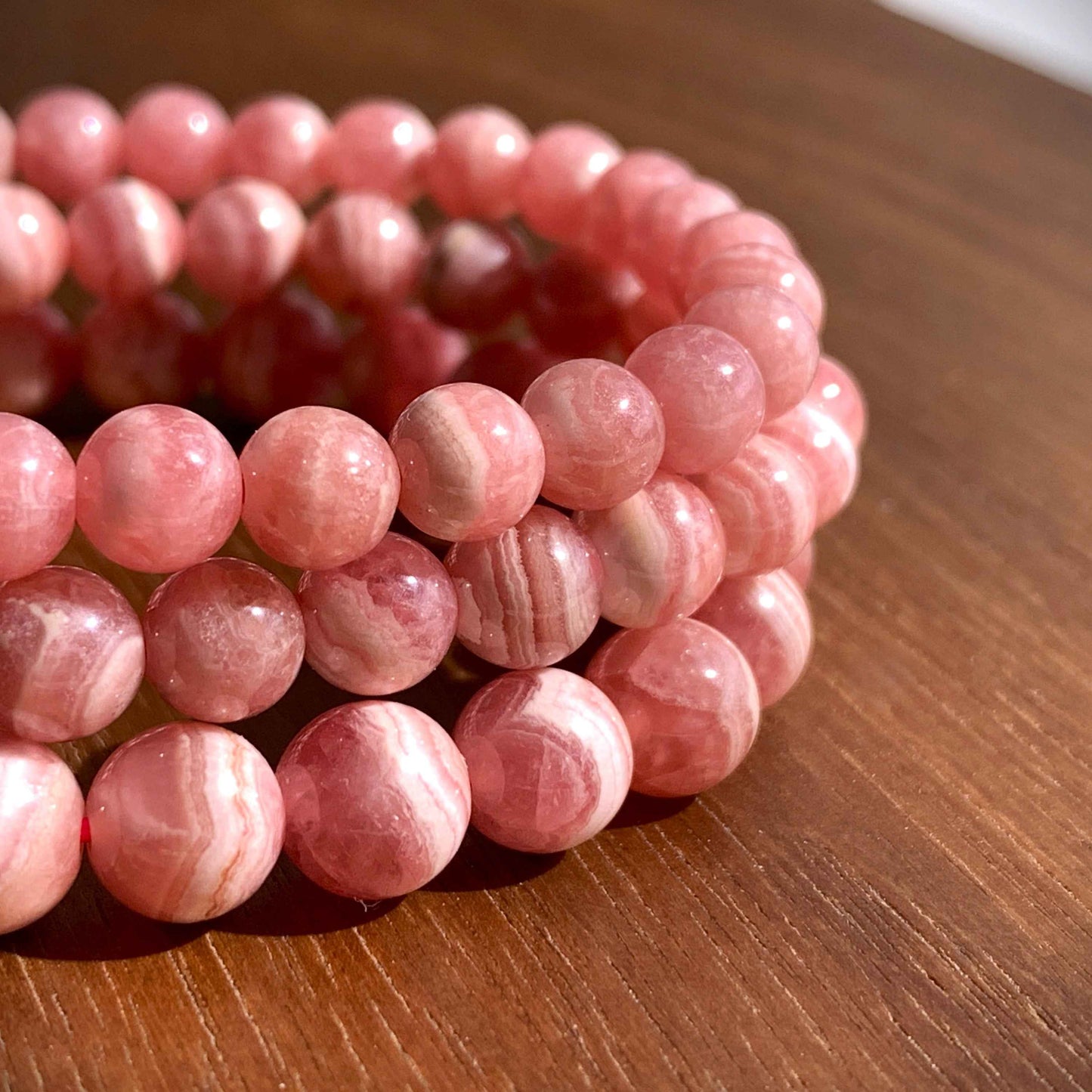 High Quality Rhodochrosite Bracelet in 6MM