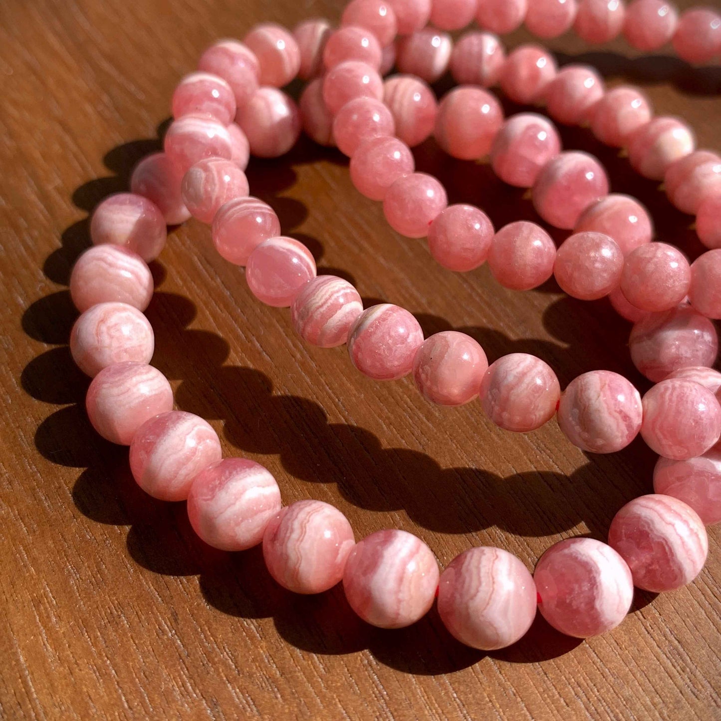 High Quality Rhodochrosite Bracelet in 6MM
