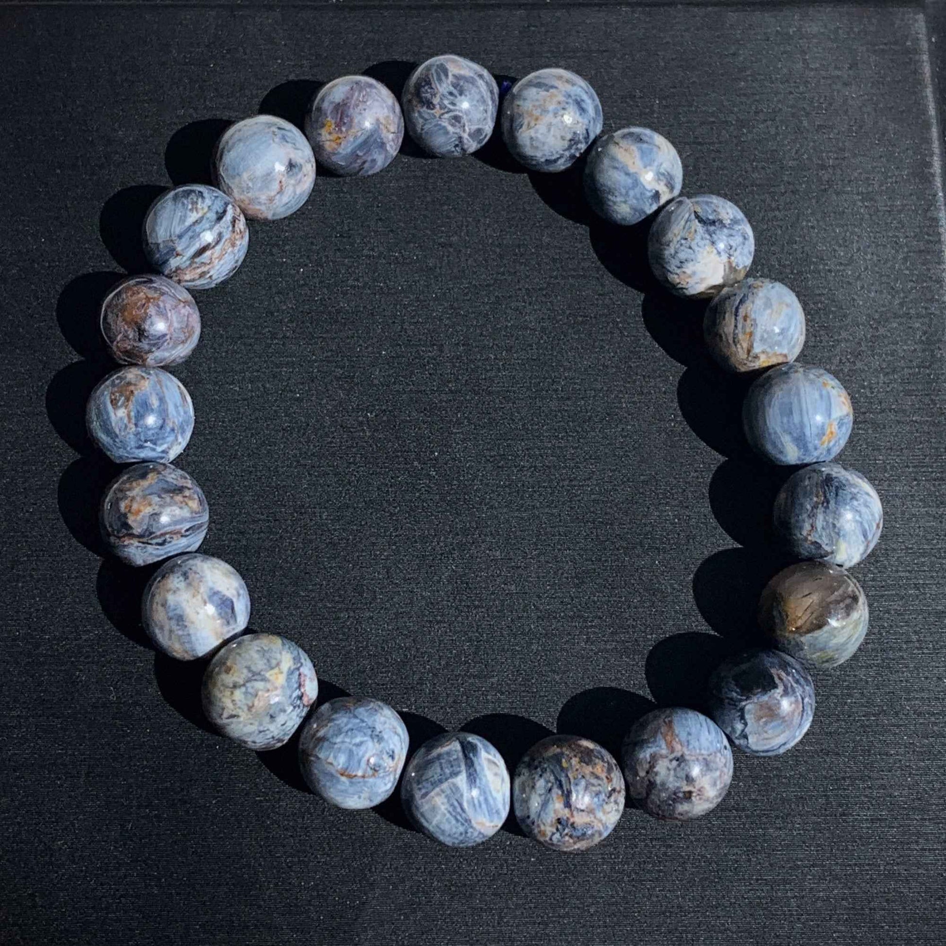 Rare Blue Pietersite Bracelet in 8 to 10MM