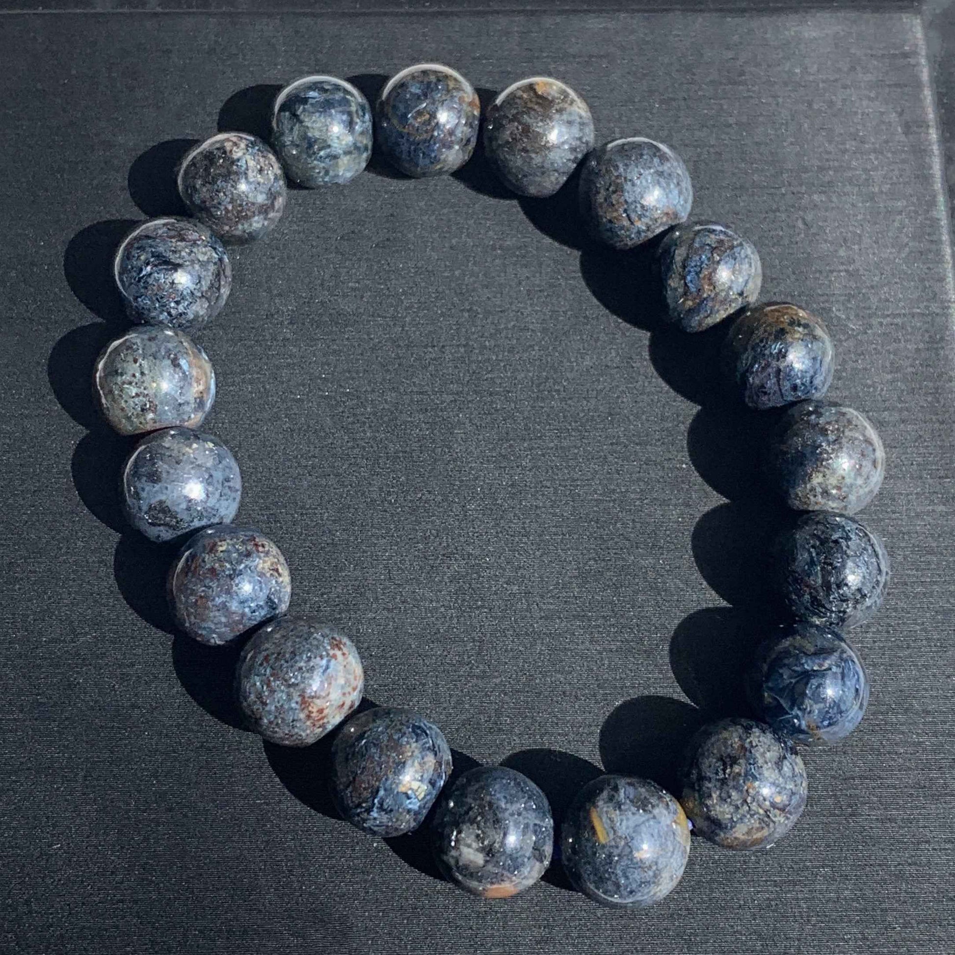 Rare Blue Pietersite Bracelet in 8 to 10MM