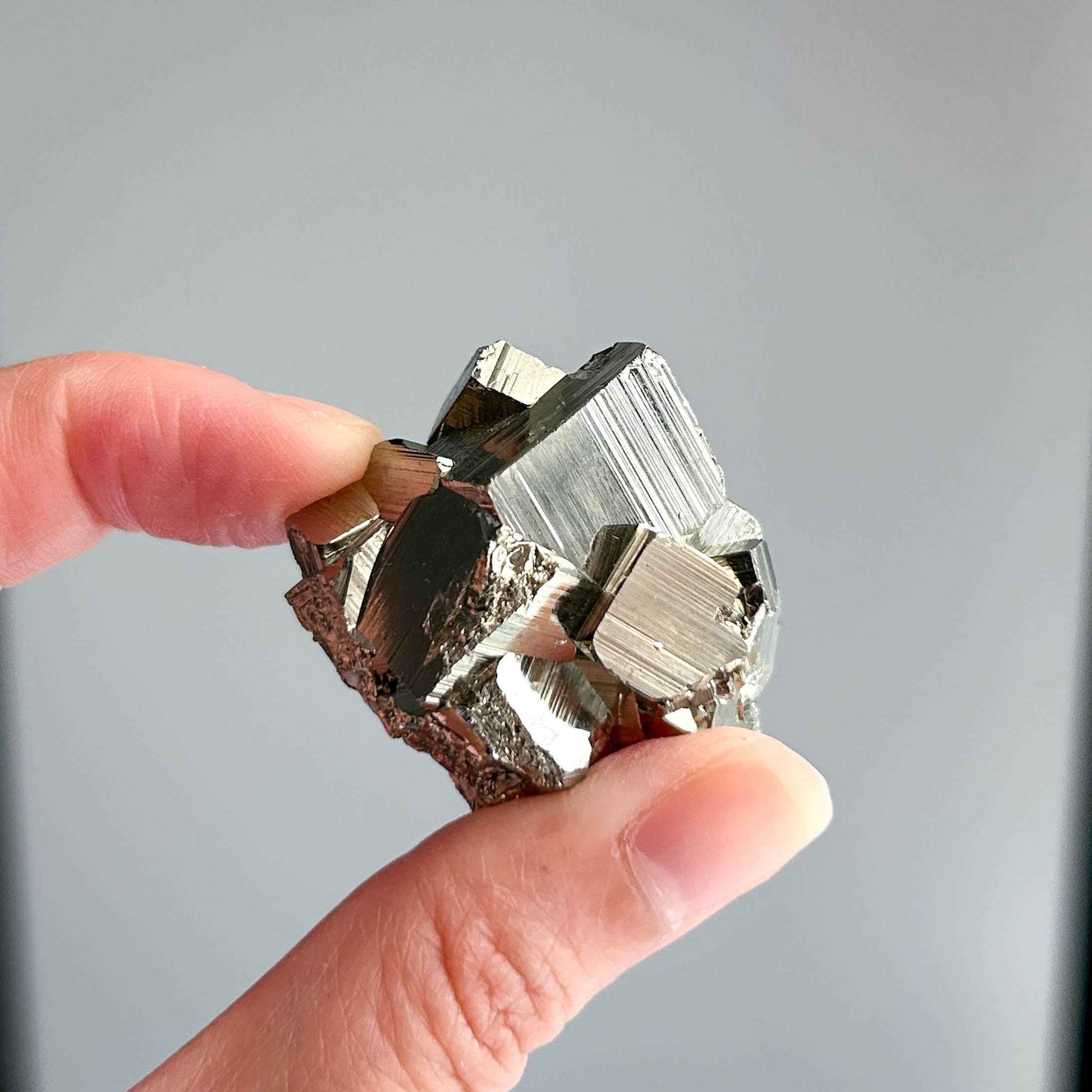 Natural Pyrite Cluster Fool's Gold Specimen
