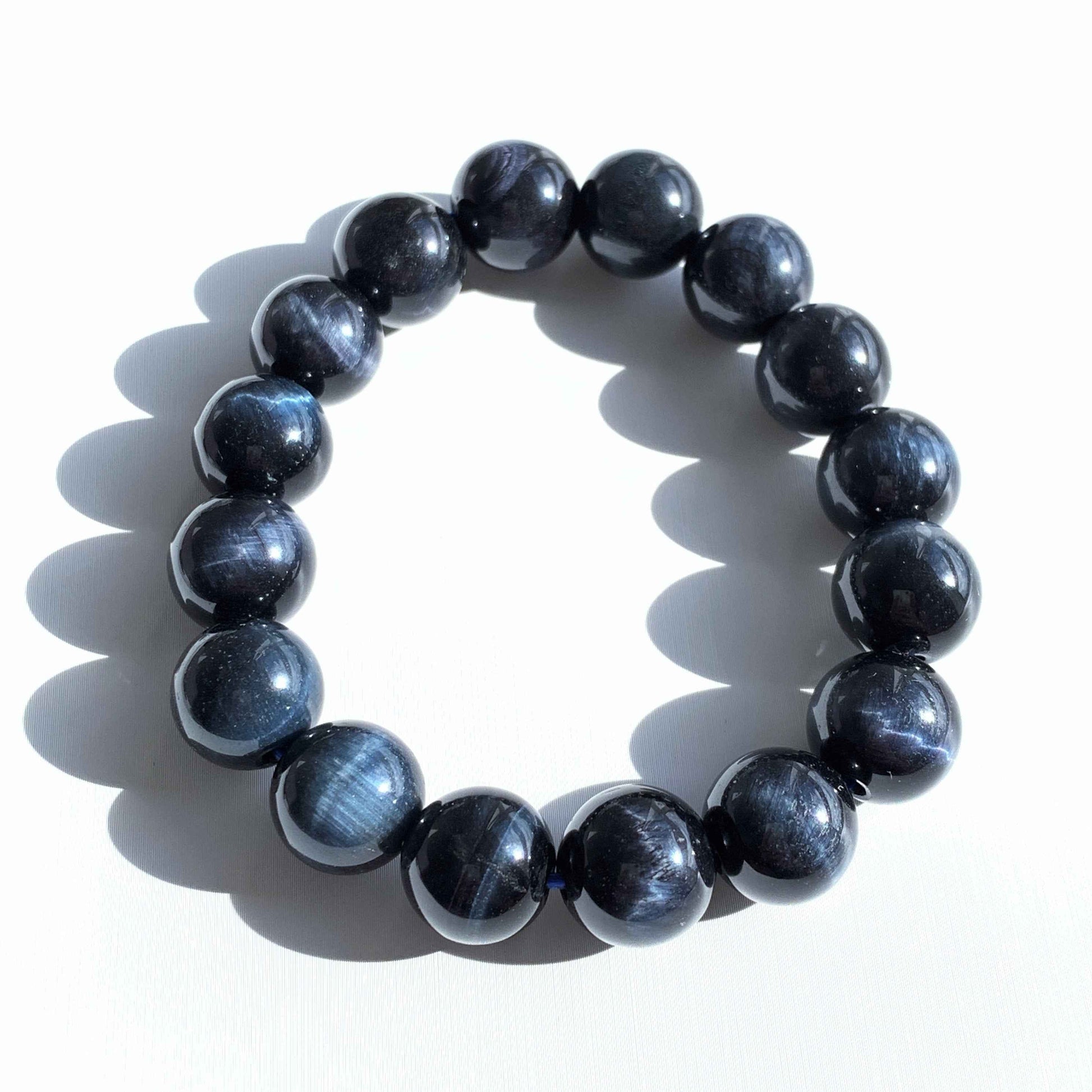 Blue Tiger's Eye Bracelet in 10 to 12MM