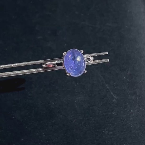Top Quality Tanzanite 925 Sterling Silver Adjustable Ring